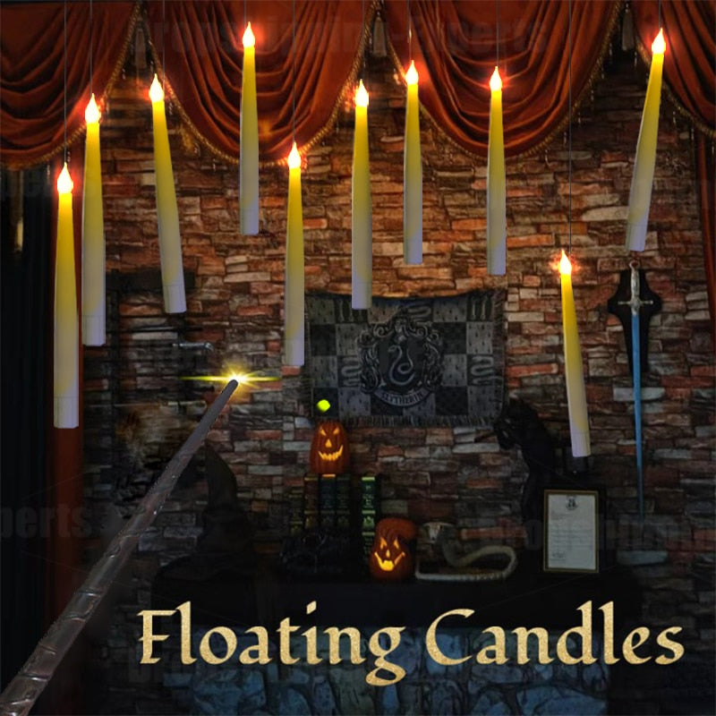 12Pcs Lights Magic Wand Floating Flameless Candles